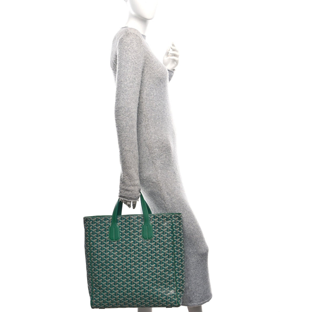 Goyardine Voltaire III Tote Green