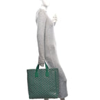 Goyardine Voltaire III Tote Green