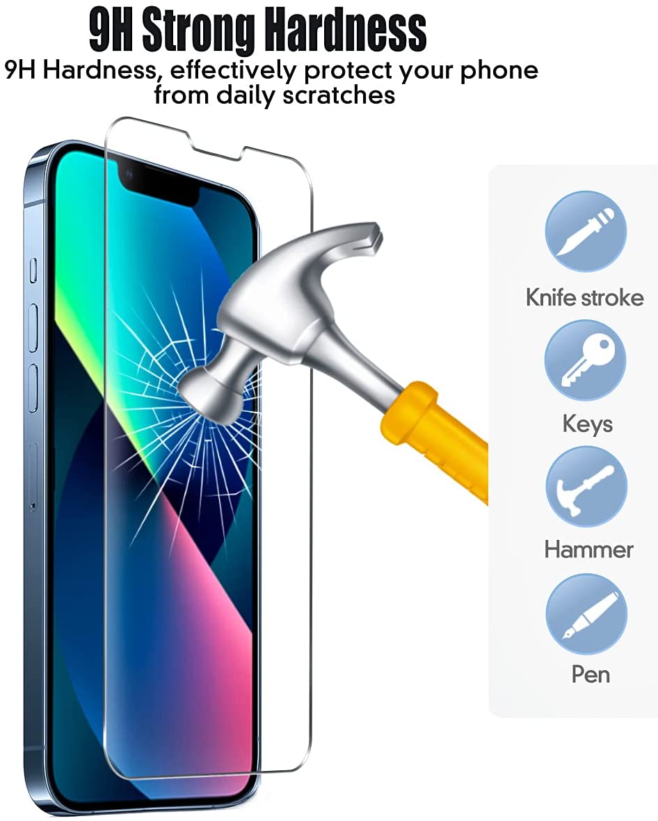 SAHARA - ZeroDamage Clear Tempered Glass Screen Protector (2-Pack) - iPhone 13 mini