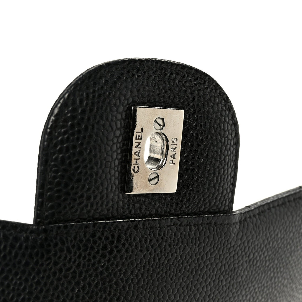 Caviar Quilted Jumbo Single Flap Black