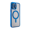 Magnetic Wireless Charging Tpu Bumper Case For Iphone 14 Pro Max In Blue
