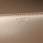 Shiny Calfskin Medium Triomphe Smoked Brown