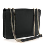 Dollar Calfskin Interlocking G Shoulder Bag Black