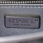 Sequin Quilted Small Single Flap Grey Dark Grey
