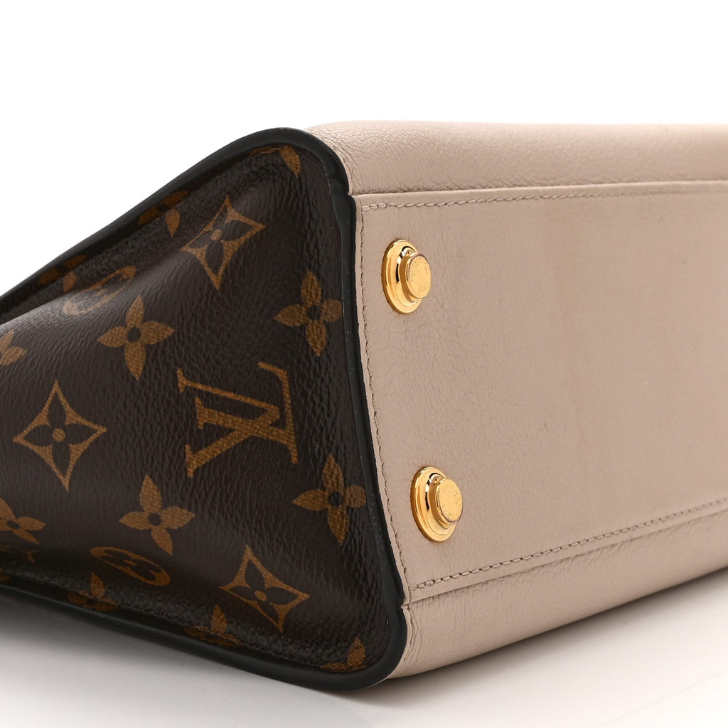 Calfskin Monogram On My Side PM Greige