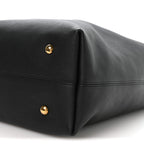 Grained Calfskin Low Key Hobo MM Black