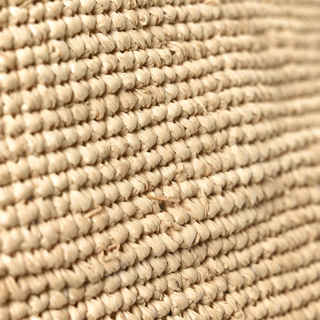 Raffia Mini Slit Tote Bag Natural Tan