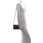 Lambskin Quilted Wallet On Chain WOC So Black