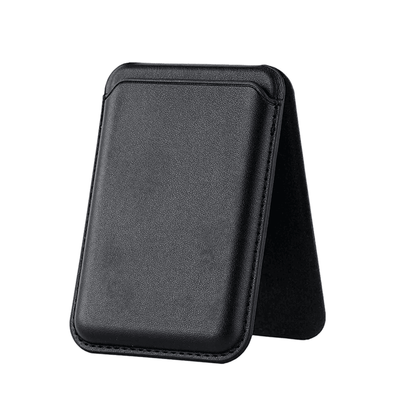 Entronix Leather Magnetic Wallet Attachment for MagSafe & Magnetic Phone Cases – Slim Card Holder Phone Accessory