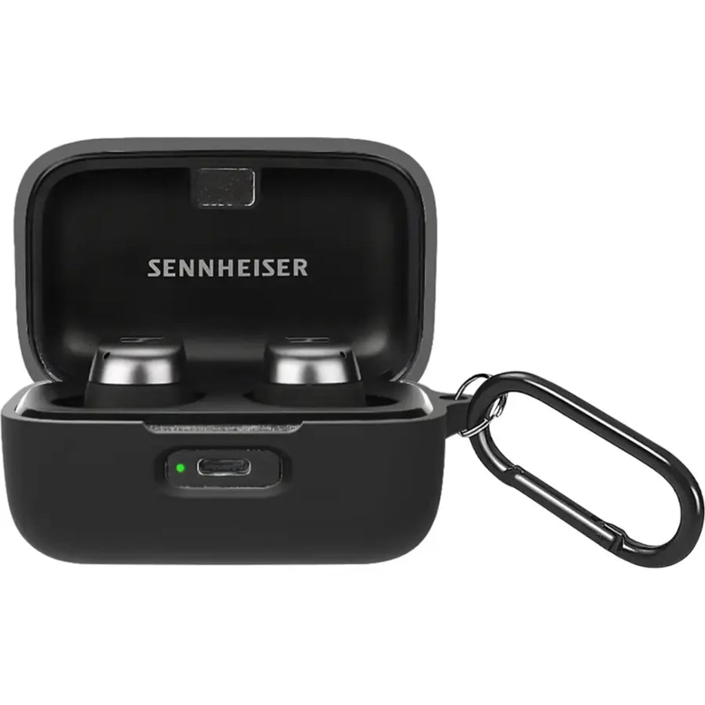 SAHARA - Venture Series Silicone Case for Sennheiser MOMENTUM True Wireless 4 Headphones - Black