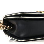 Calfskin Quilted Small Boy Top Handle Flap Black
