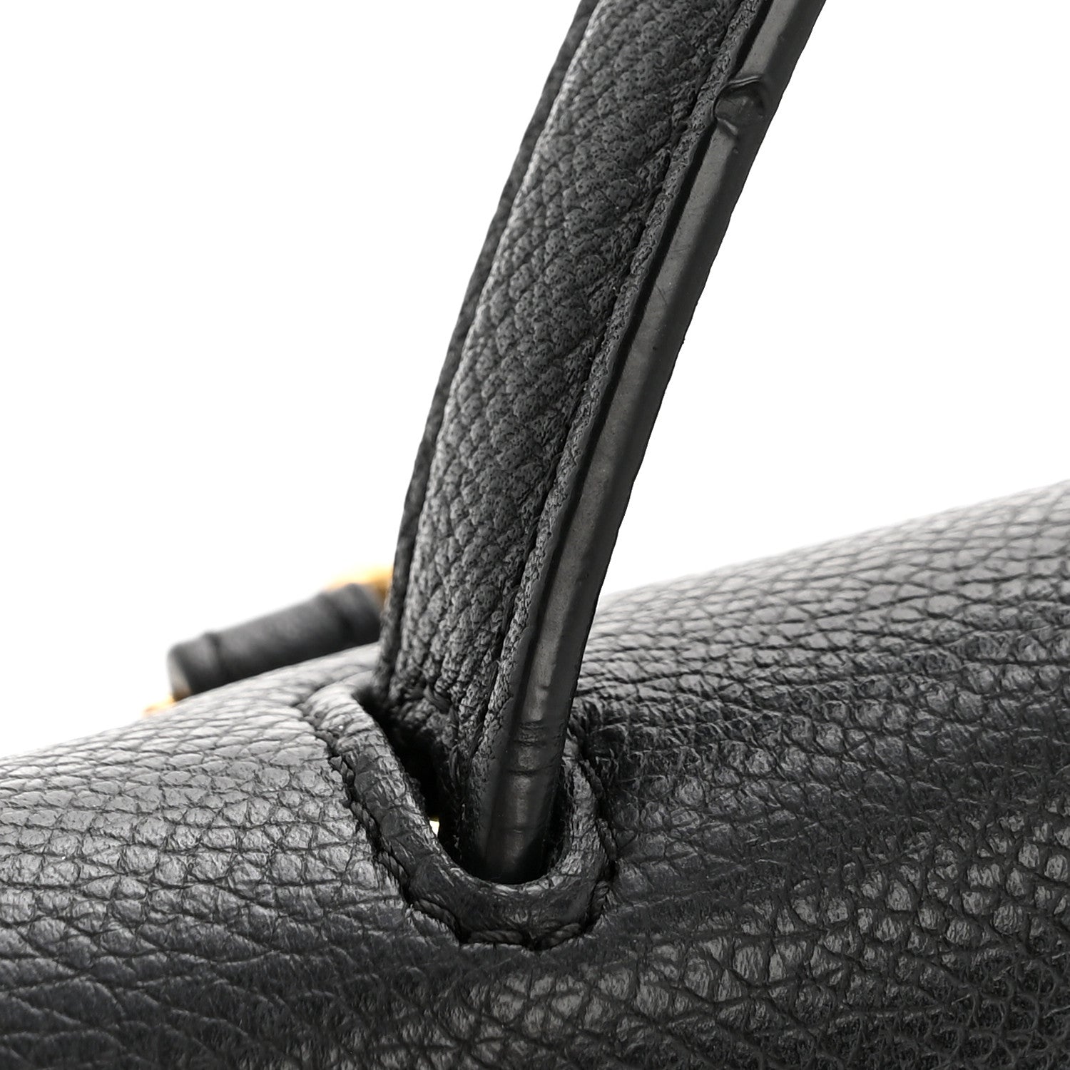 Grained Calfskin Nano Belt Bag Black