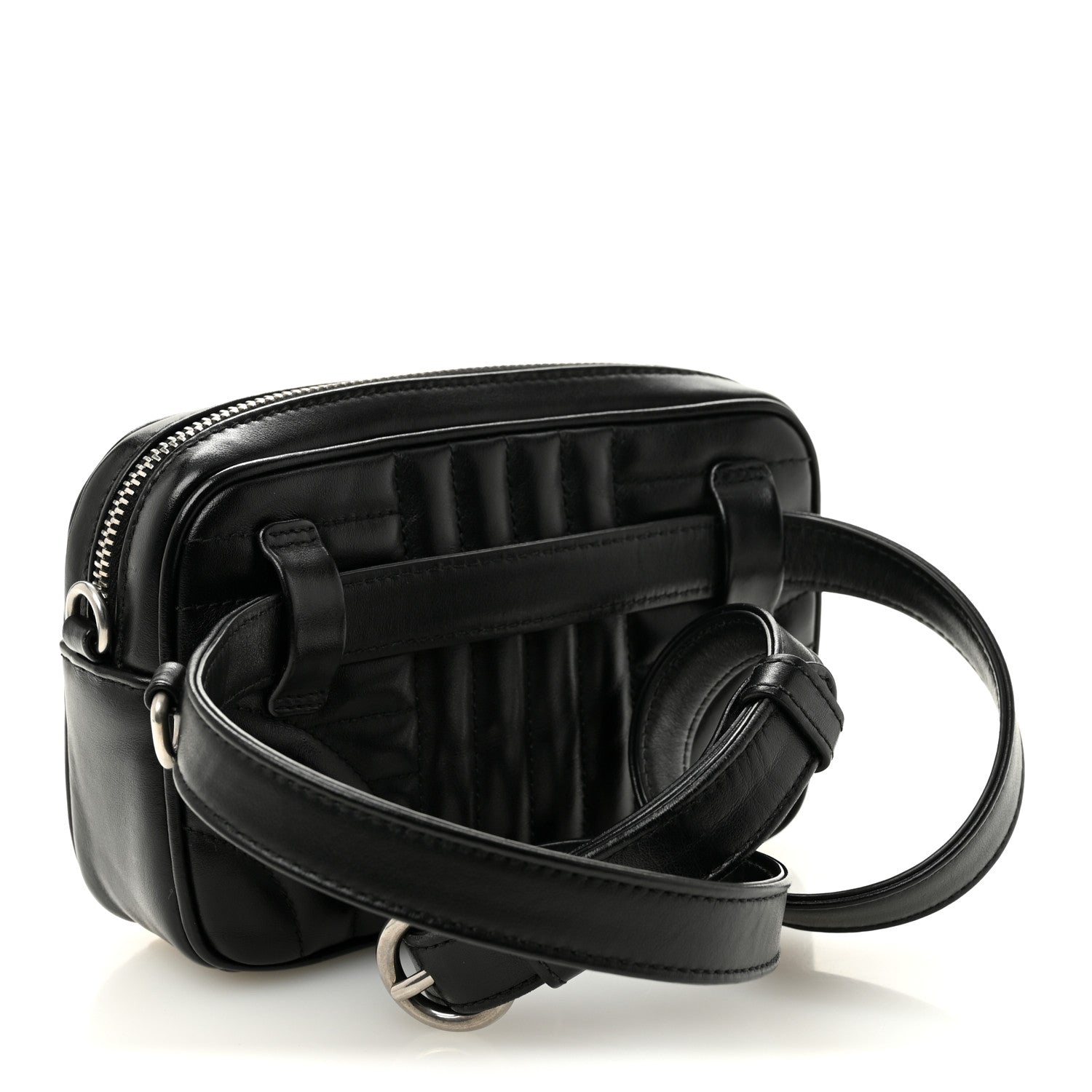 Soft Calfskin Impunture Diagramme Belt Bag Black