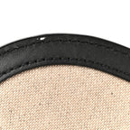 Calfskin Linen Small Travia Crossbody Black