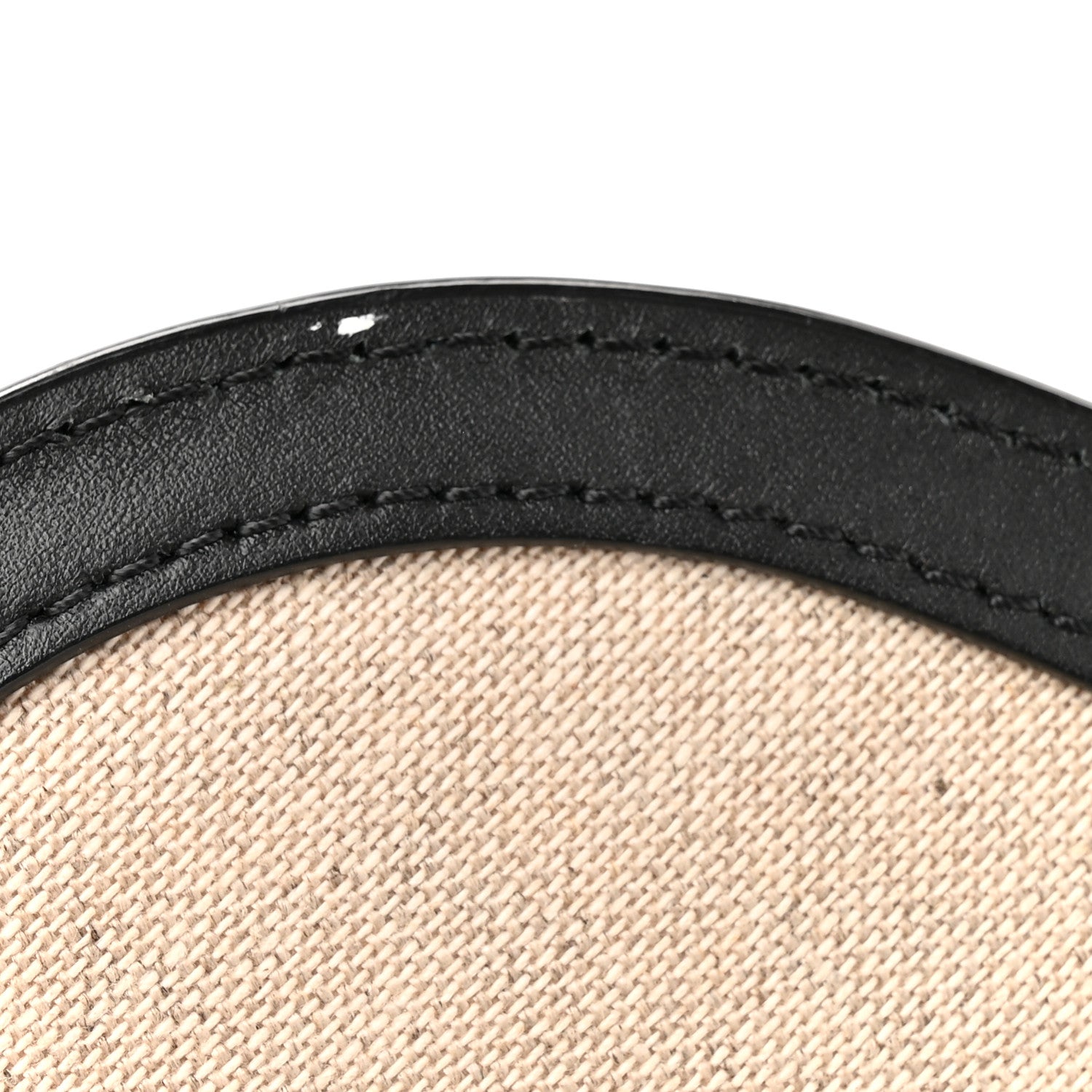 Calfskin Linen Small Travia Crossbody Black