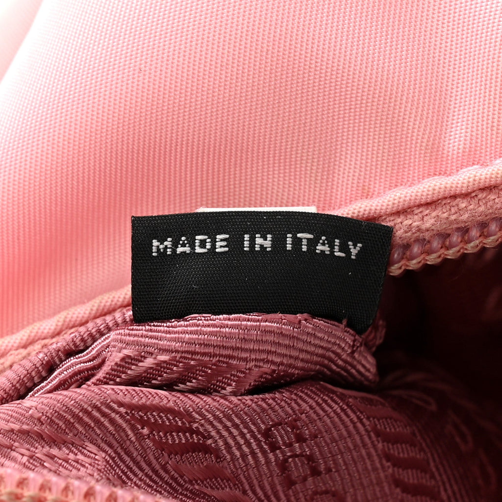 Tessuto Nylon Saffiano Mini Re-Edition 2000 Bag Rosa