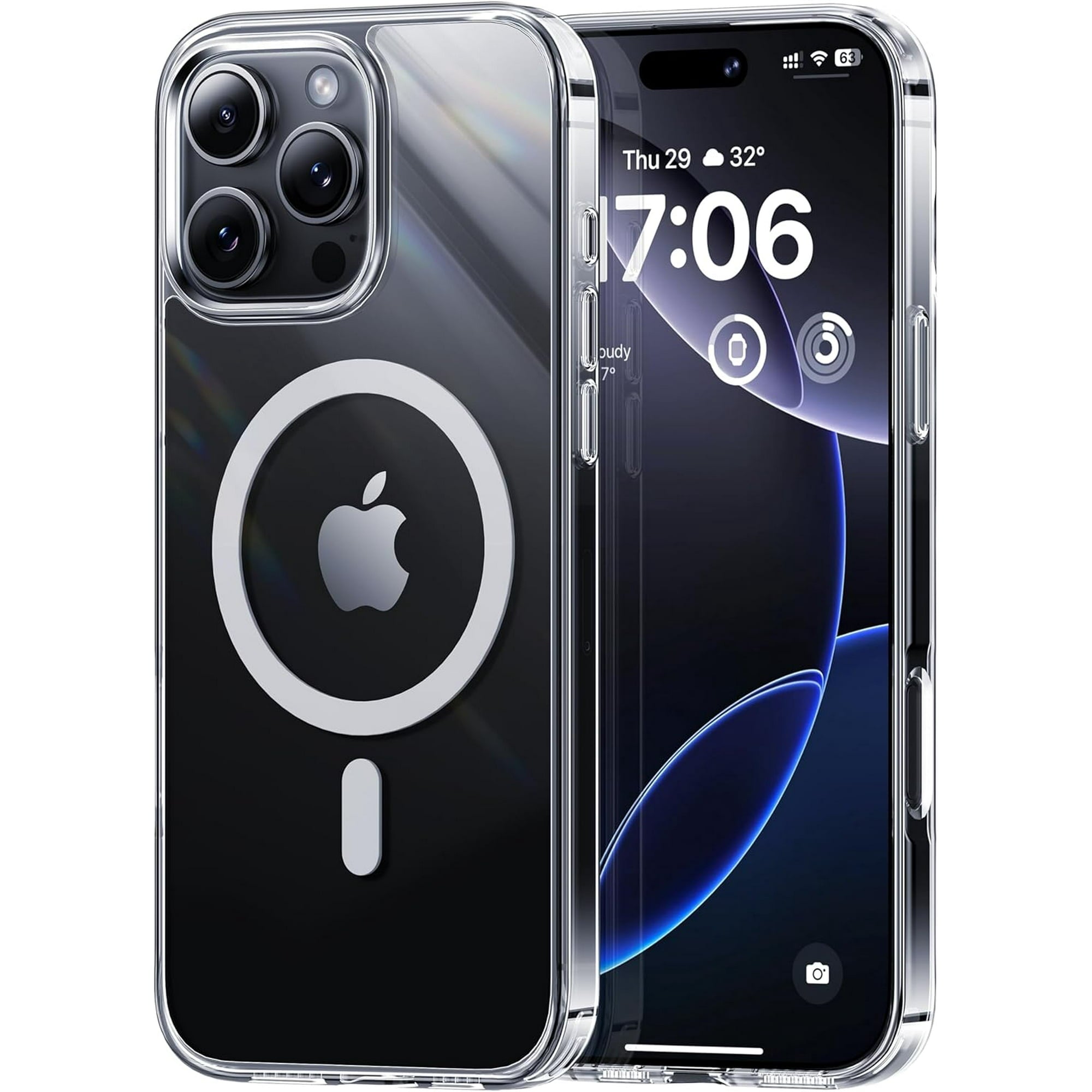 Entronix [Magnetic] Case Compatible with iPhone 11 Pro Max - [Hard Back] Slim Clear