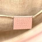 Dollar Calfskin Small GG Charm Dome Bag Soft Pink