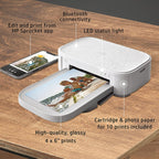 HP Sprocket Studio Plus 4x6” Instant Photo Printer – Wirelessly Prints from iOS & Android Device