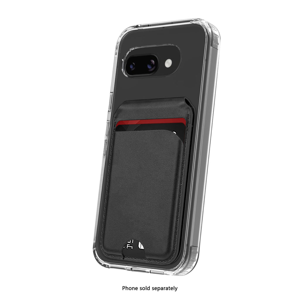 SAHARA - Venture Series Wallet Case for Google Pixel 9a - Clear/Scorpion Black