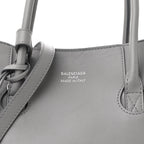 Smooth Calfskin Small Hampton Carry All Bag Grey