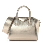 Laminated Lambskin Mini Antigona Gold
