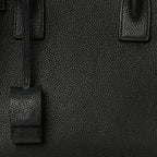 Grained Calfskin Small Sac De Jour Black
