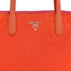 Tessuto Nylon Saffiano Tote Papaya Ibisco