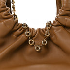 Nappa Small Squeeze Bag Oak