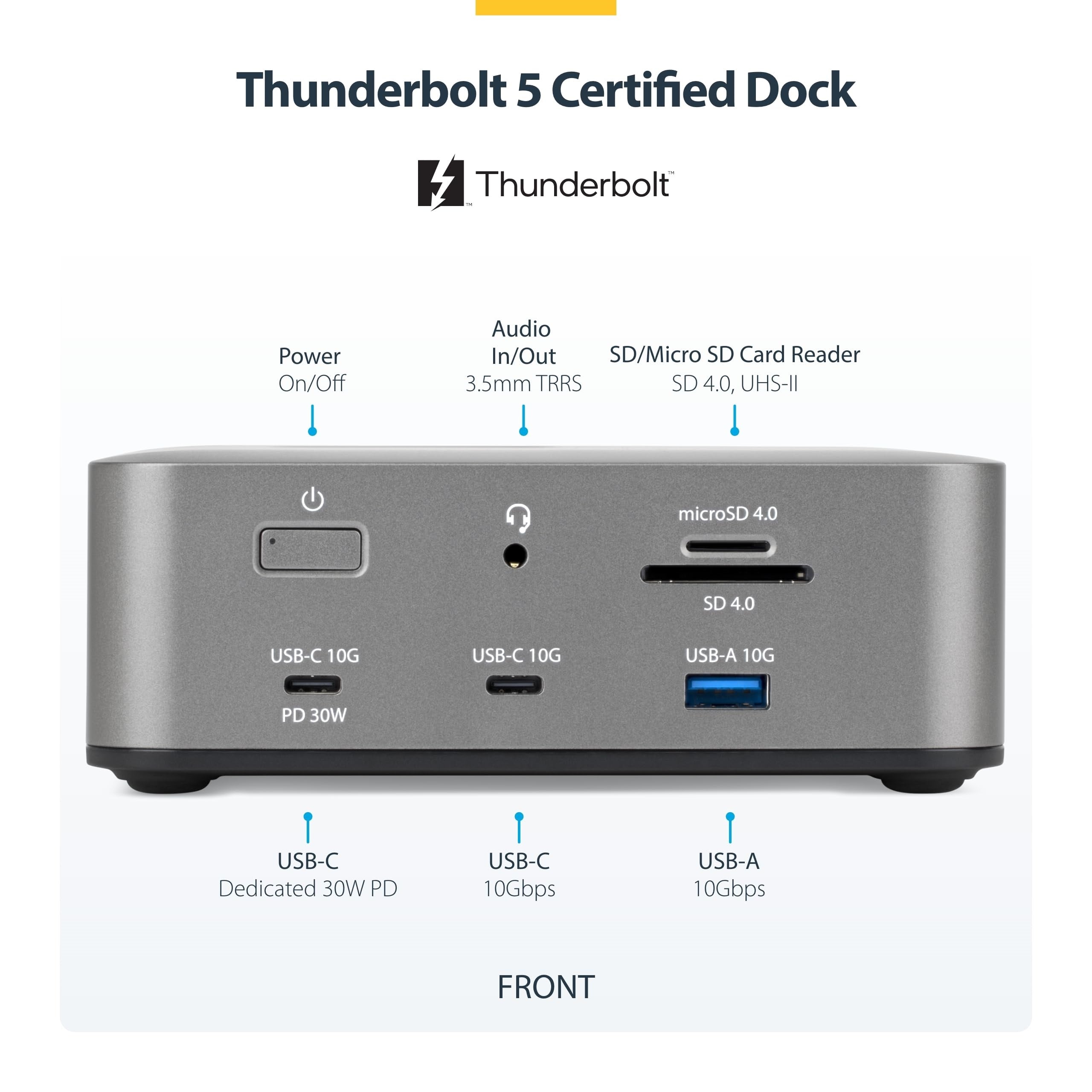 Thunderbolt 5 Dock, Dual 8K 60Hz,