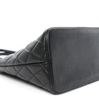 Caviar Quilted Medallion Tote Black
