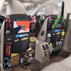 Updated Car Front Seat Organizer | US Quality, Multi-Compartment Storage for Tablets, Laptops, Water Bottles, Fashion Glasses - Fit for All Vehicles,