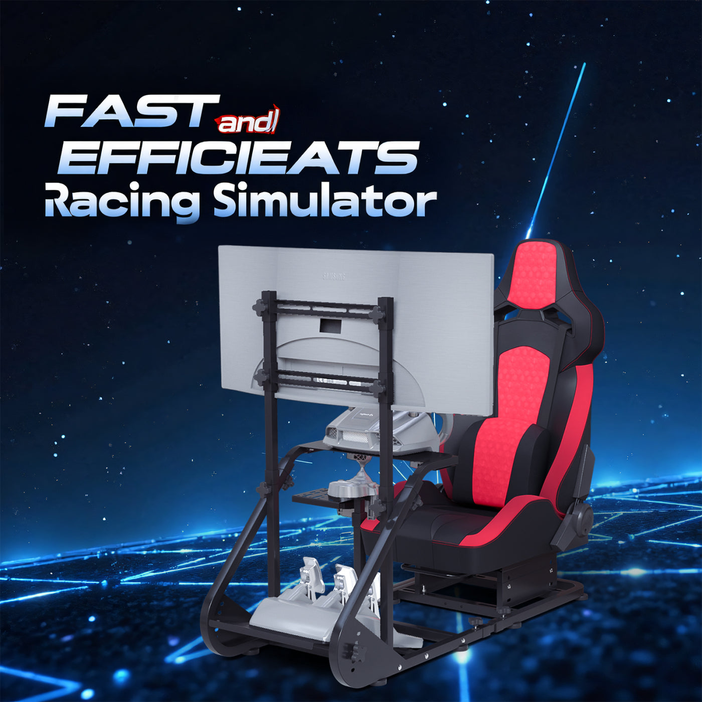 Streamdale Racing Wheel Cockpit for Fanatec, PXN, Thrustmaster, Logitech