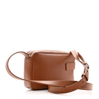 Calfskin Gancio Small Archive Camera Case Natural Brown