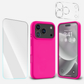 Entronix Bundle Compatible with iPhone 17 Pro Max - Liquid Silicone Case, 1 Clear Screen Protector & 1 Camera Lens Protector