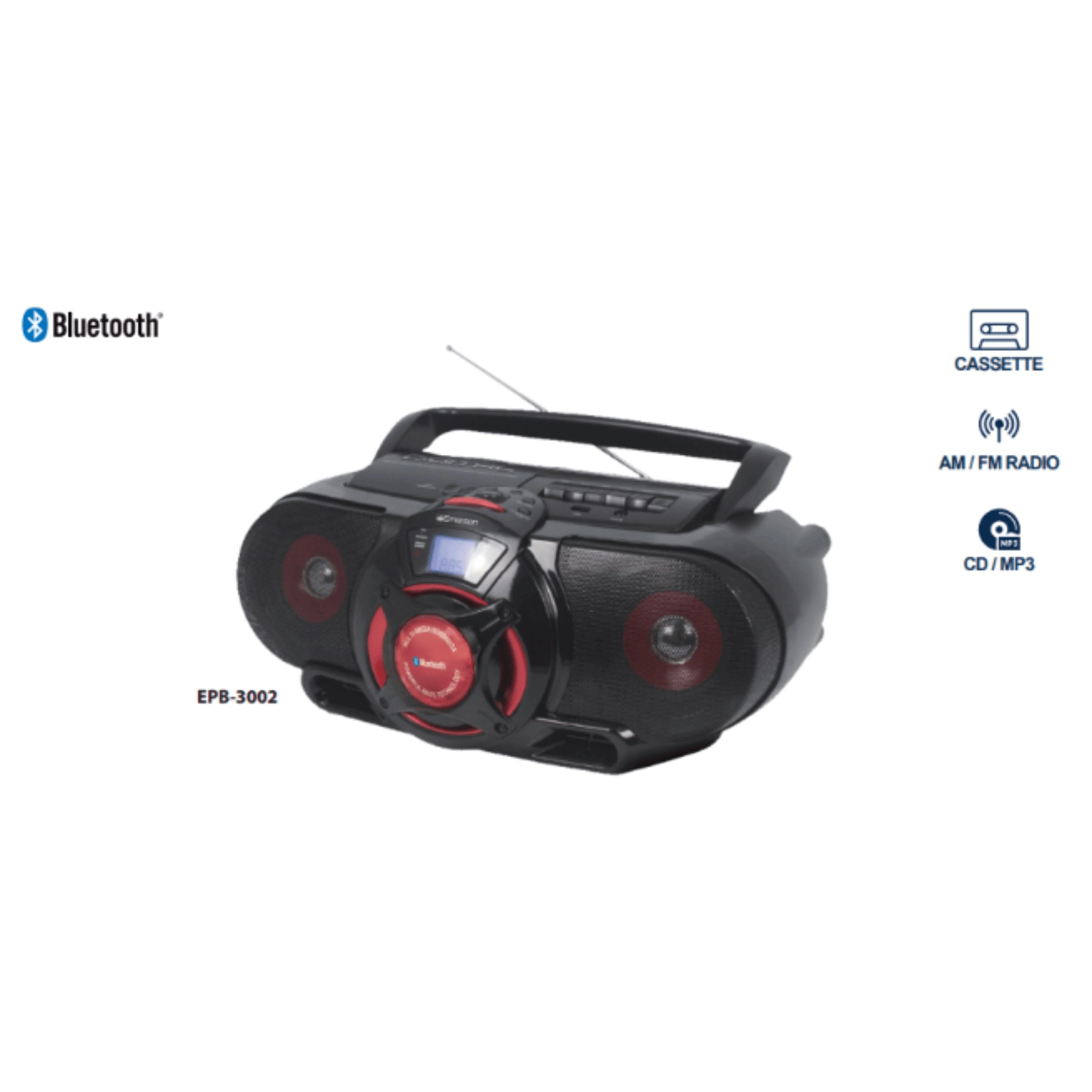 Portable Stereo Bluetooth Boombox