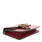 Calfskin Super Mini Dionysus Shoulder Bag Hibiscus Red