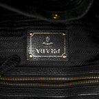 Vitello Daino Shoulder Bag Black