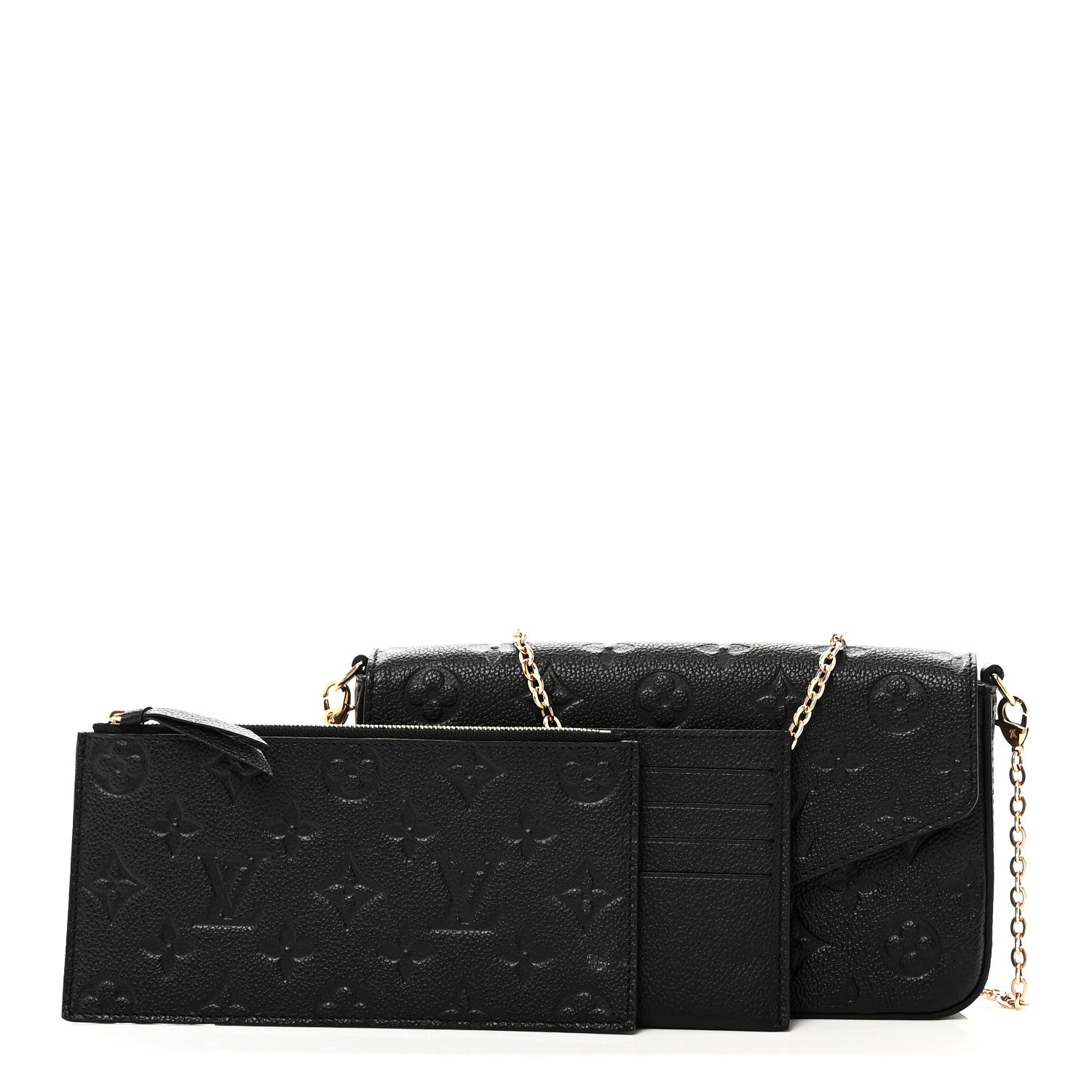 Empreinte Pochette Felicie Chain Wallet Black