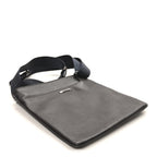 Stamped Calfskin Crossbody Bag Brown