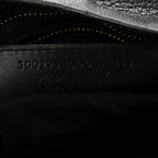 Chevre Gold Metallic Edge Hardware Mini City Black