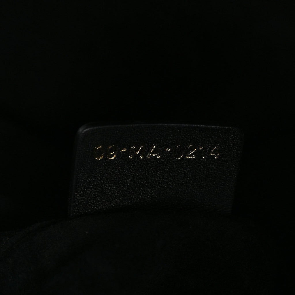 Calfskin Macrocannage Large Toujours Black