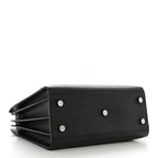 Grained Calfskin Baby Sac De Jour Black