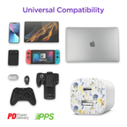 30W USB-C PD Charging Kit with Travel Pouch -Carbon Grey