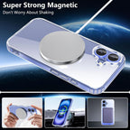 Entronix Bundle Compatible with iPhone 16 - [Magnetic] Clear Case, 2 Clear Screen Protectors & 2 Camera Lens Protectors