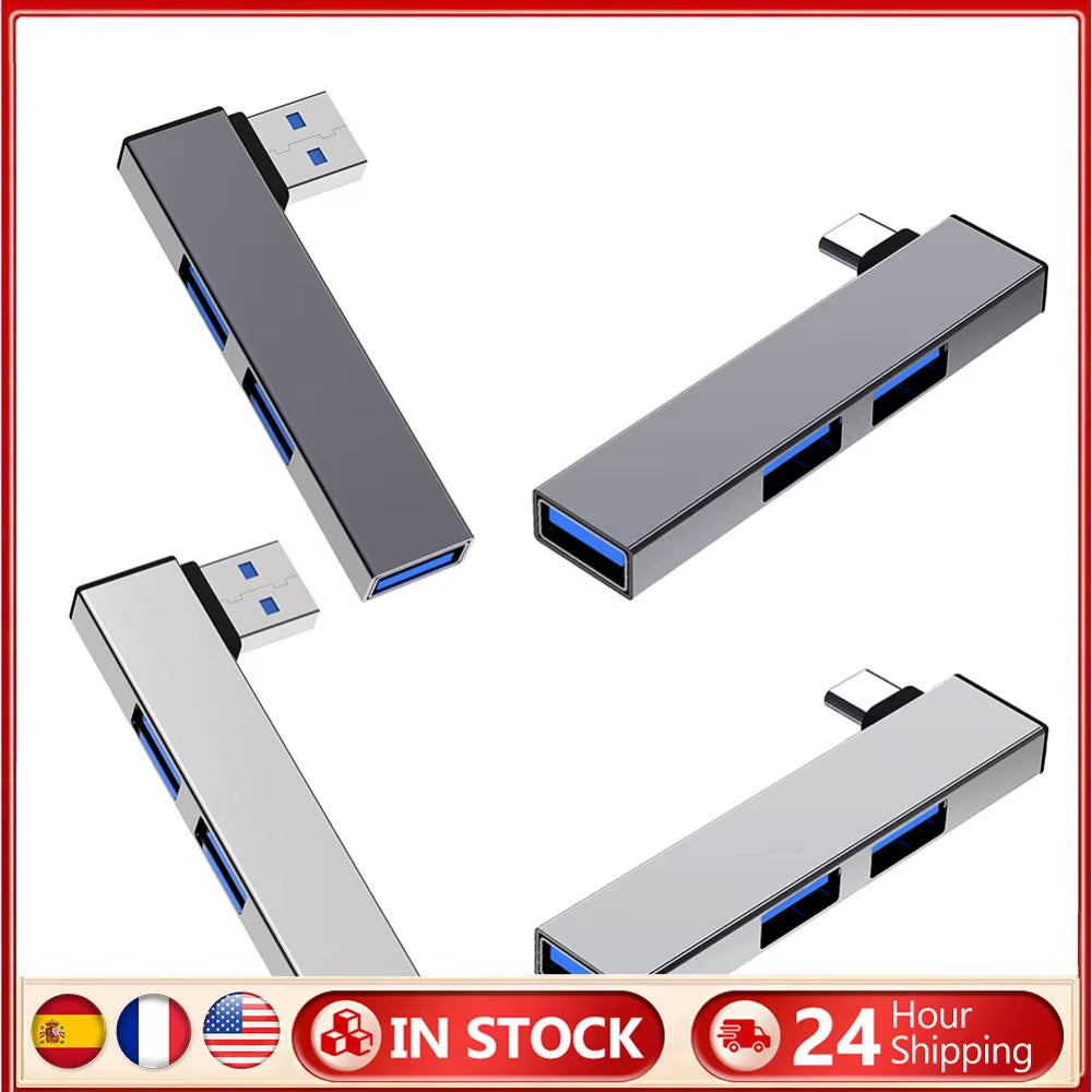 3-in-1 USB Docking Station with OTG, USB 3.0 Hub, 3 USB Ports, 5.0Gbps Data Transfer Speed for PC and Laptop