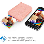 HP Sprocket Portable 2x3" Instant Photo Printer, Prints From iOS or Android Devices