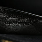 Grain De Poudre Textured Mixed Matelasse Triquilt Medium Monogram Satchel Black