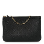 Empreinte Double Zip Pochette Black