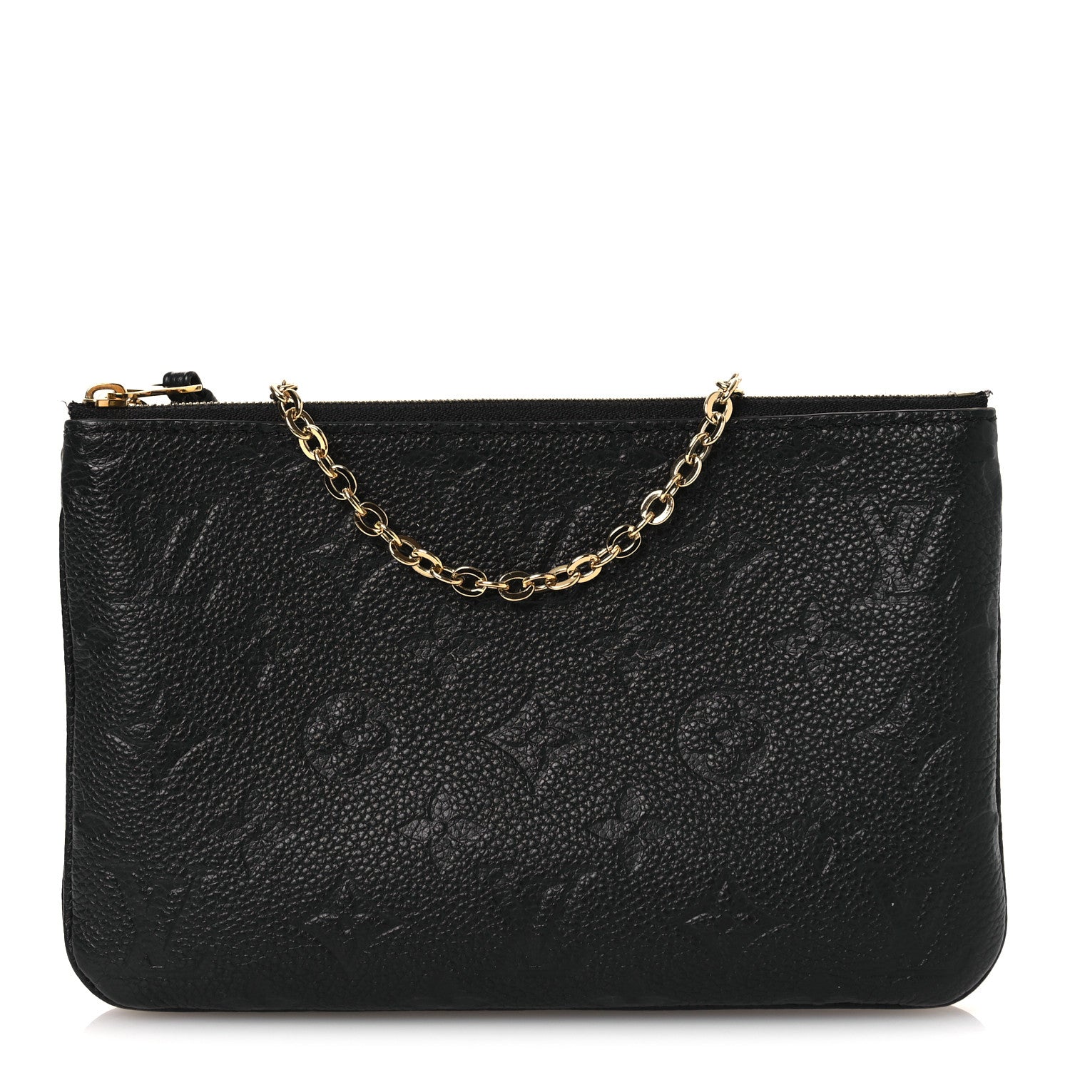 Empreinte Double Zip Pochette Black